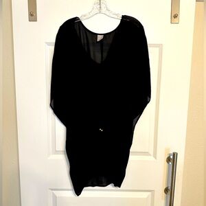 Swim Cover Up. Black. Flow. SZ Large